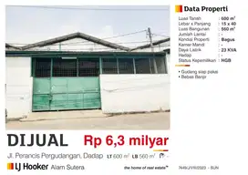 Gudang daerah Dadap kecamatan kosambi