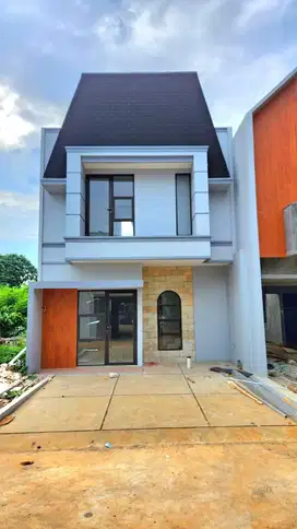 2 lantai 3 KT DP 0 FREE BEA2 rumah Pinggir raya muchtar sawangan