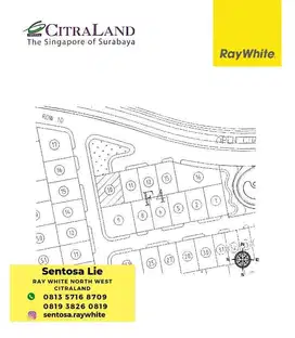 Ter-MURAH Rp.9 juta /m2  Dijual Tanah Citraland Alam Hijau ,Woodland