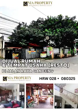 TEMPAT USAHA & RUMAH STRATEGIS  DI RAYA GANCENG JATISAMPURNA BEKASI
