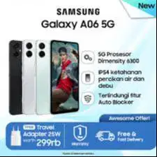 SAMSUNG A06 5G (6/128) BARU GARANSI RESMI