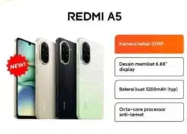 Murah new xiaomi Redmi A5 4/128 grs resmi, bs kredit/bs TT