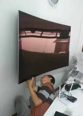 pemasangan & jual bracket utk gantungan tv led lcd di tembok kuat aman