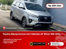 [ LOW KM 26RB ] Toyota Kijang Innova 2.0 G Bensin AT Silver 2021/2022