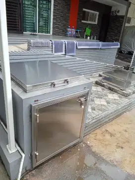 Jasa (service) las stainless dan besi hitam, pintu kanopi pagar,meja