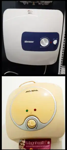 DiJual 2 Unit Water Heater (Krisbow & Modena) murah meriah berkualitas