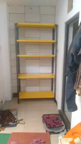 Rak siku besi rak gudang susun
