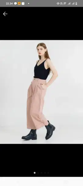 Reno high waist wide leg pink pants