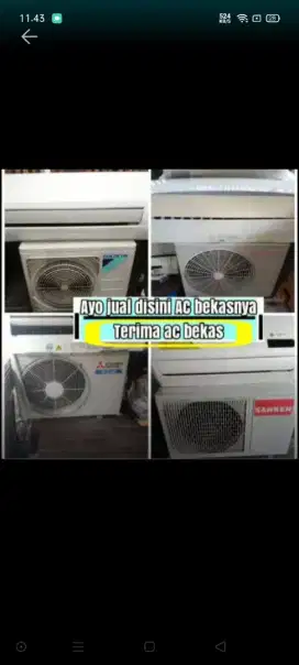 Menerima AC bekas rusak