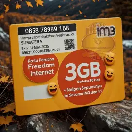 Nomor Cantik INDOSAT SUPER HOKY I LU FA 168