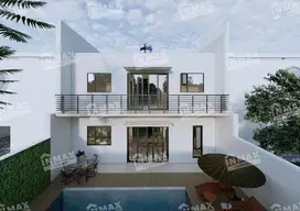 RUMAH BARU GRES GRAHA GOLF ARAYA MALANG,ADA KOLAM RENANG