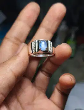 Cincin Blue Star Sapphire