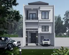 Rumah 3 lantai di Pejaten timur pasar Minggu akses jln 2 mobil