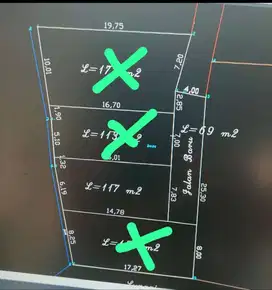 Tanah kavling luas 117m2 diutara kopi klotok jakal km 16