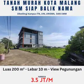 Tanah SHM Siap Balik Nama Kota Malang Dekat Kampus Besar