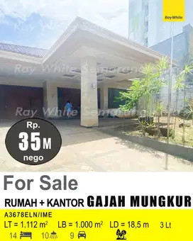DIJUAL RUMAH DAN KANTOR DI GAJAH MUNGKUR A3678
