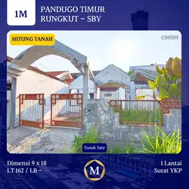 Rumah Hitung Tanah Pandugo Timur Rungkut Surabaya