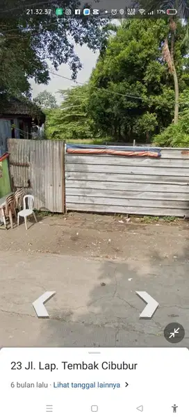Dijual Cepat & murah tanah komersial di jl lapangan tembak cibubur