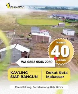 TANAH KAVLING SIAP BANGUN DEKAT KOTA MAKASSAR
