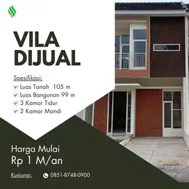 PROMO RAMADAN! VILA MURAH DENGAN FASILITAS JACUZZI, LOKASI STRATEGIS