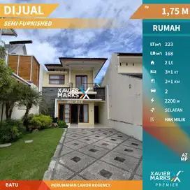 Dijual Rumah 2 Lantai Semi Furnish di Lahor Regency Batu Malang