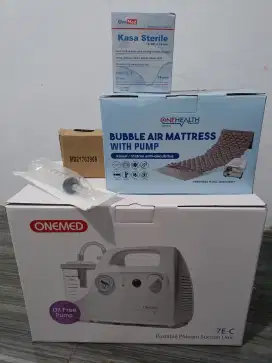 Onemed suction pump 7E-C + Onehealth bubble air mattress + bonus