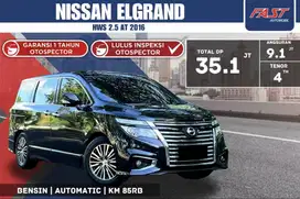 NISSAN ELGRAND HWS 2016 2.5 AT SUNROOF KM.85RB SERVICE RECORD #F6ST