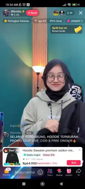 HOST LIVE TIKTOK DAN SHOPEE