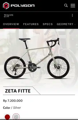 Jual sepeda polygon minivelo zeta fitte seperti baru