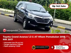 [ LOW KM ] Toyota Grand Avanza 1.3 G AT Hitam 2017/2018