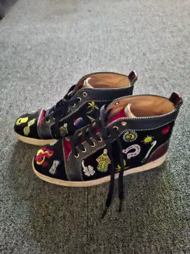 Sneakers Christian Louboutin Suede Leather Embroided