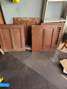 Jendela kayu jati asli