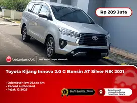 [ LOW KM 26RB ] Toyota Kijang Innova 2.0 G Bensin AT Silver 2021/2022