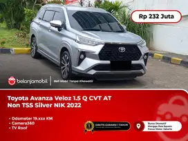 [ LOW KM ] Toyota Avanza Veloz 1.5 Q CVT AT Silver Camera360 2022/2023