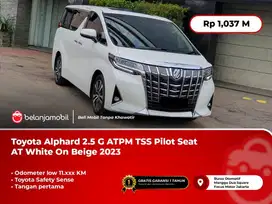 [ LOW KM ] Toyota Alphard 2.5 G ATPM TSS  AT White On Beige 2023/2024