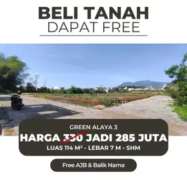 Diskon Akhir Tahun Free AJB Dan Balik Nama Tanah SHM Kota Malang