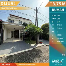 Dijual Rumah di Pondok Blimbing Indah Malang, Semi Furnish