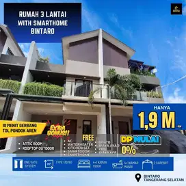S779.Cluster 3Lt Attic Rooftop Outdoor Ready Nempel Bintaro Dp0%