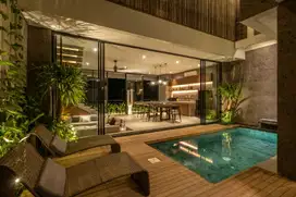 Dijual villa baru lantai 2 view sawah lokasi canggu