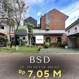Dijual Rumah 3 Lantai Banyan Ville The Green BSD City 7,05 M Nego