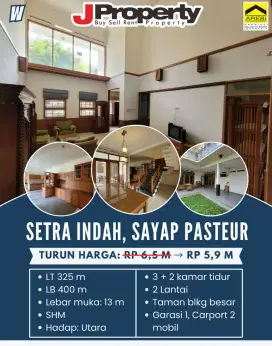 JUAL RUGI RUMAH SAYAP PASTEUR HANYA 5 M AN SUPER MURAH!!