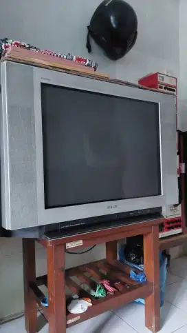 500 rb aja TV Sony 29 in flat + remot normal tampah STB siap pakai