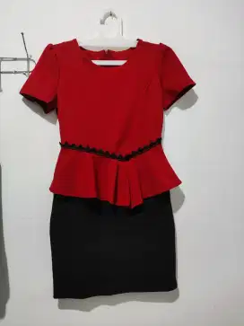 [New]Dress Lace Black Rok Sepan Pendek Wanita