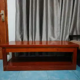Meja kayu mahoni serbaguna uk. 115x45x40