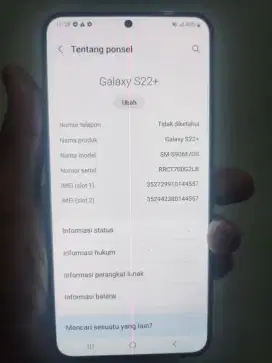 Samsung Galaxy S22 Plus NFC 8+8/256 RESMI SEIN