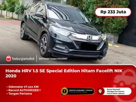 [TANGAN PERTAMA] Honda HRV 1.5 SE Special Edition Hitam 2020/2021