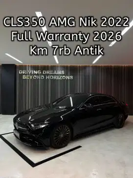 Mercedes Benz CLS 350 CLS350 AT AMG 2023 Hitam Mercy Km7rb Nik 2022