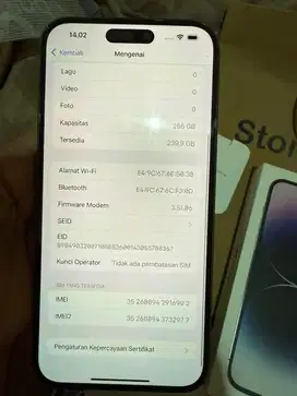 Iphone 14promax 256gb deep purple IBOX
