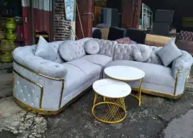 Sofa turki minimalis abu muda