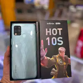 INFINIX HOT 10s 6/128 KOMPLIT MULUS